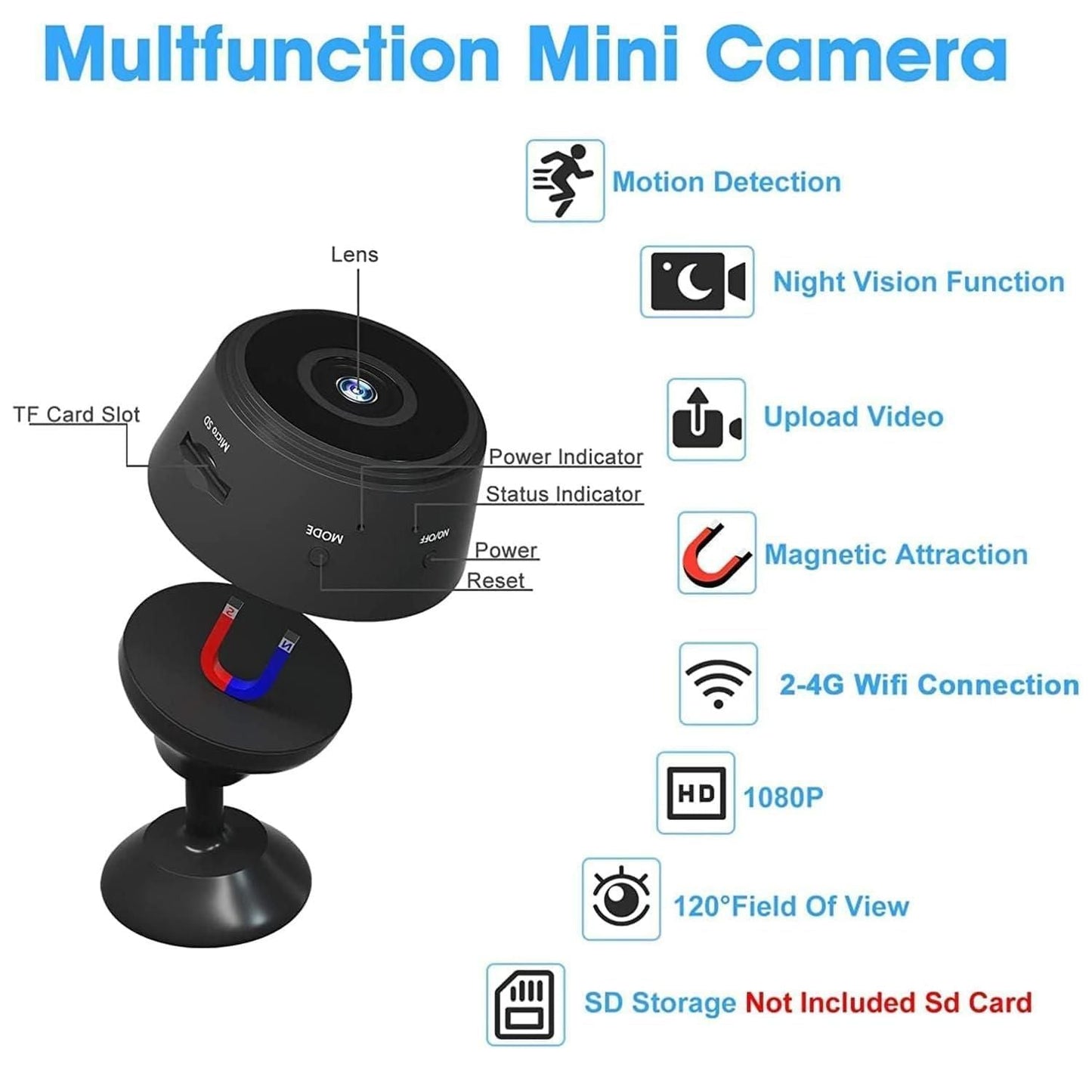 Rechargable HD Mini Security Camera