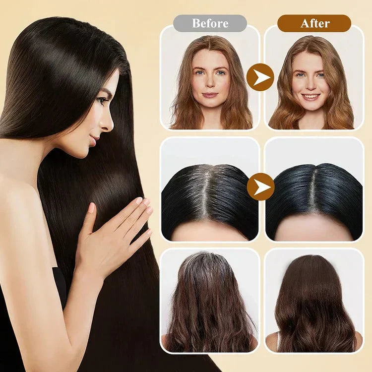 Japanese 100% Natural Hair Dye Shampoo (Pack of 2)