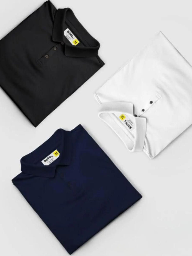 Pack Of 3 Stylish Polo T-Shirt