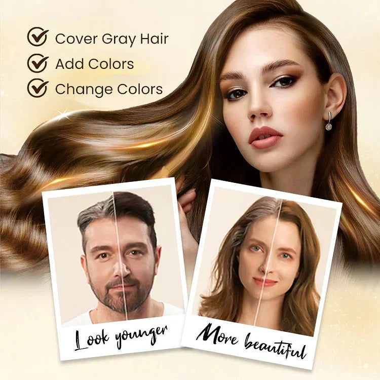 Japanese 100% Natural Hair Dye Shampoo (Pack of 2)
