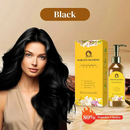 Japanese 100% Natural Hair Dye Shampoo (Pack of 2)